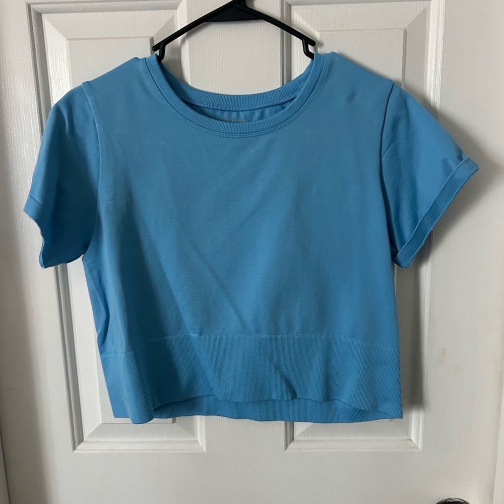 Sky Blue Women's Crop Top